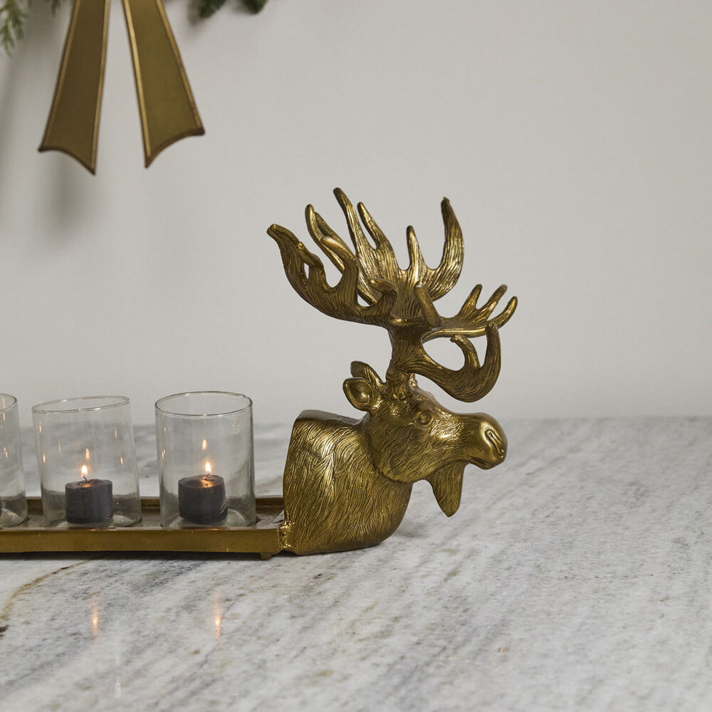 Moose Candleholder