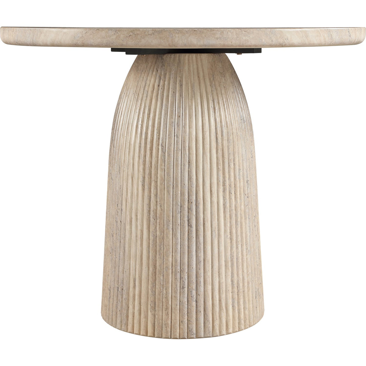 Venosa 36in Travertine Concrete Indoor/Outdoor Dining Table
