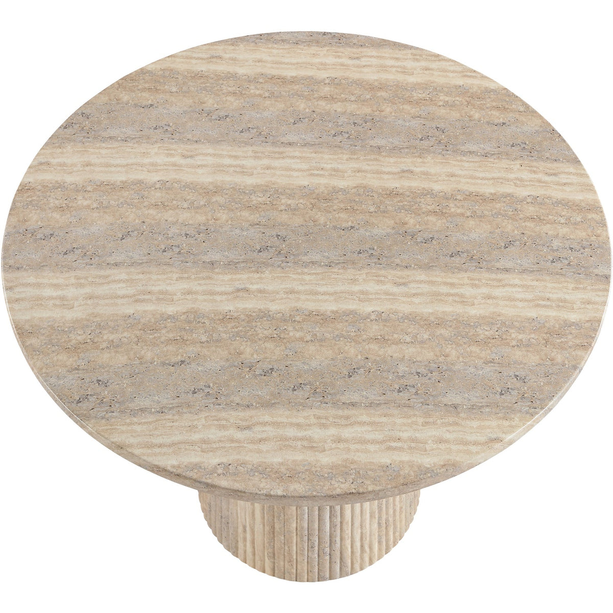 Venosa 36in Travertine Concrete Indoor/Outdoor Dining Table
