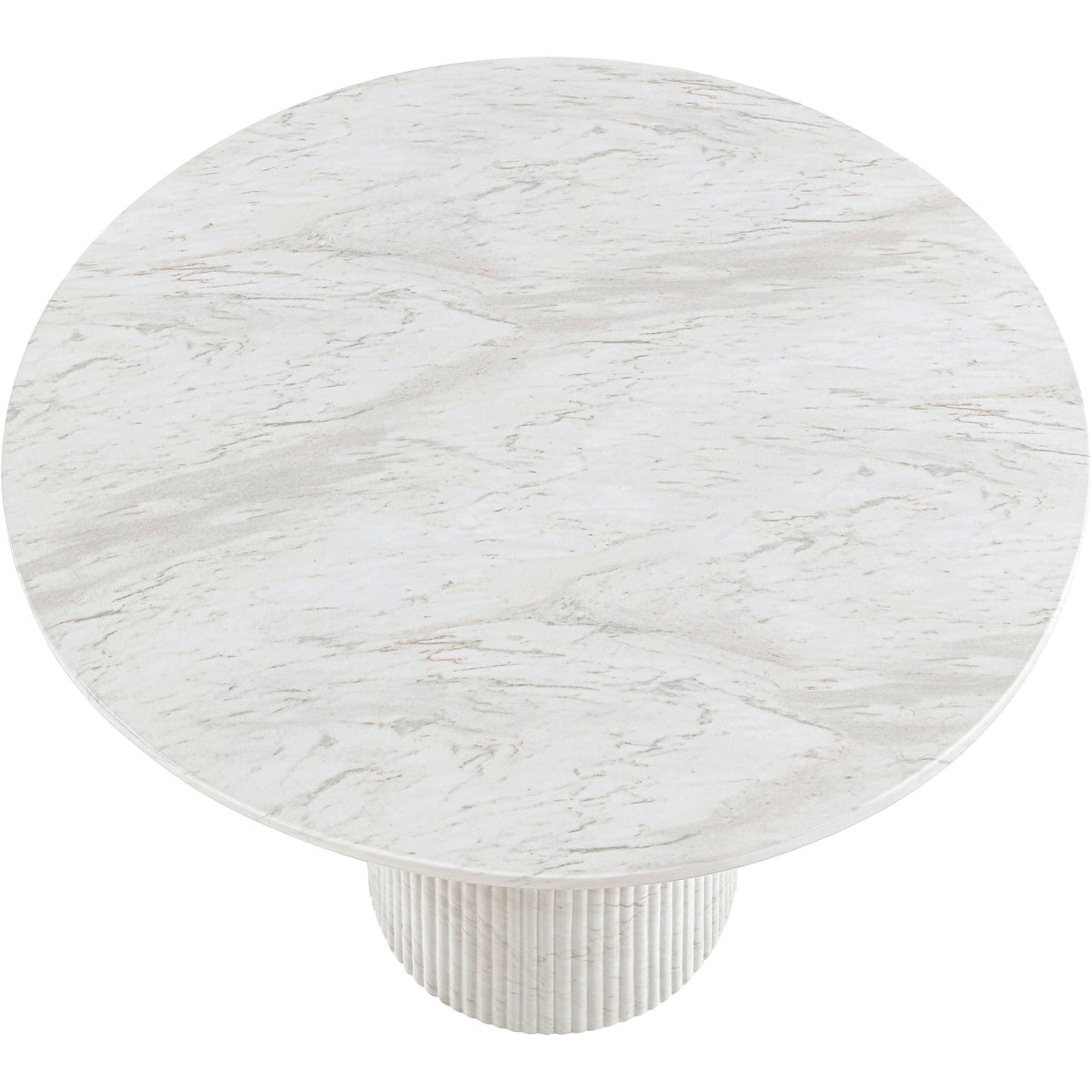 Venosa 36in White Concrete Indoor/Outdoor Dining Table