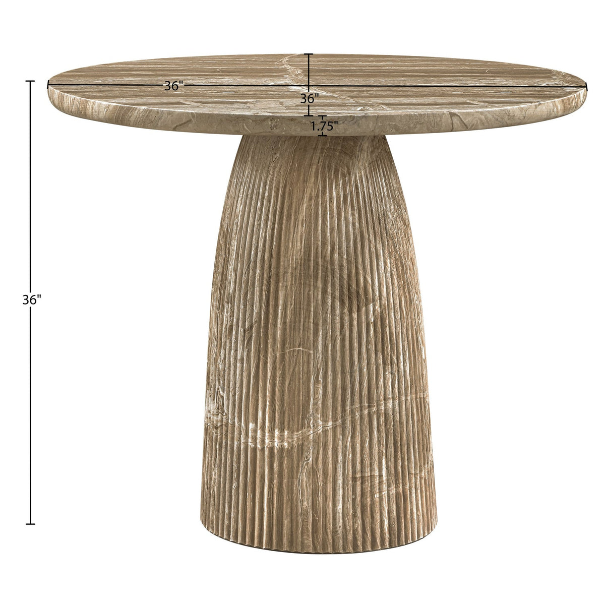 Venosa 36in Beige Concrete Indoor/Outdoor Counter Table