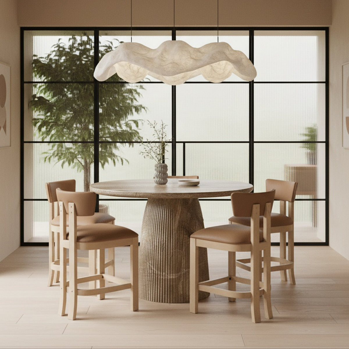 Venosa 36in Beige Concreteindoor/Outdoor Counter Table
