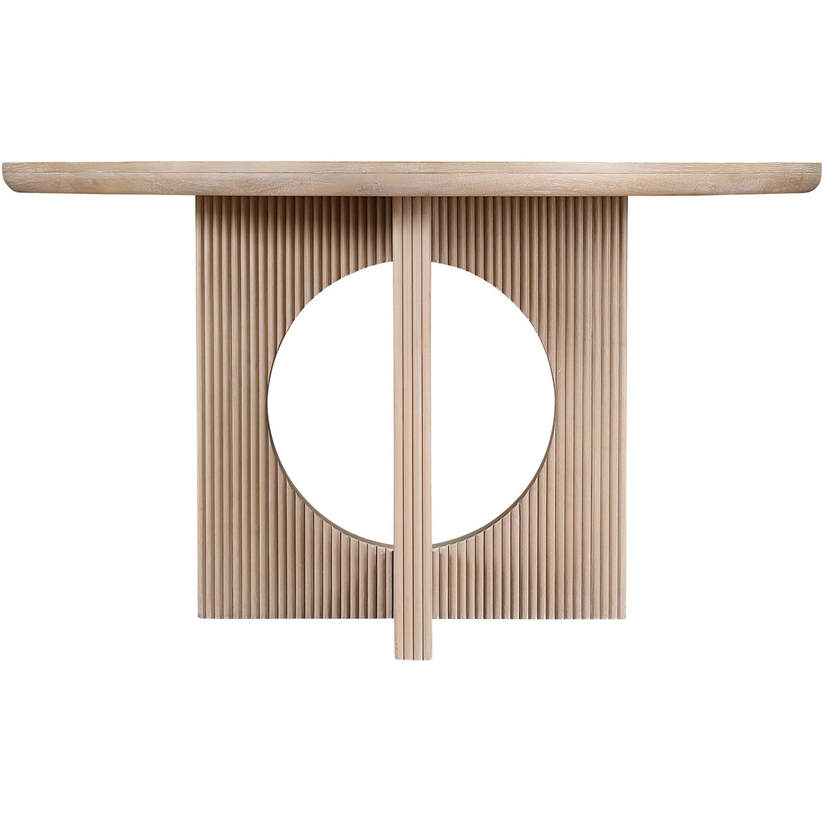 Rivas 54in Natural Wood And Veneer Dining Table