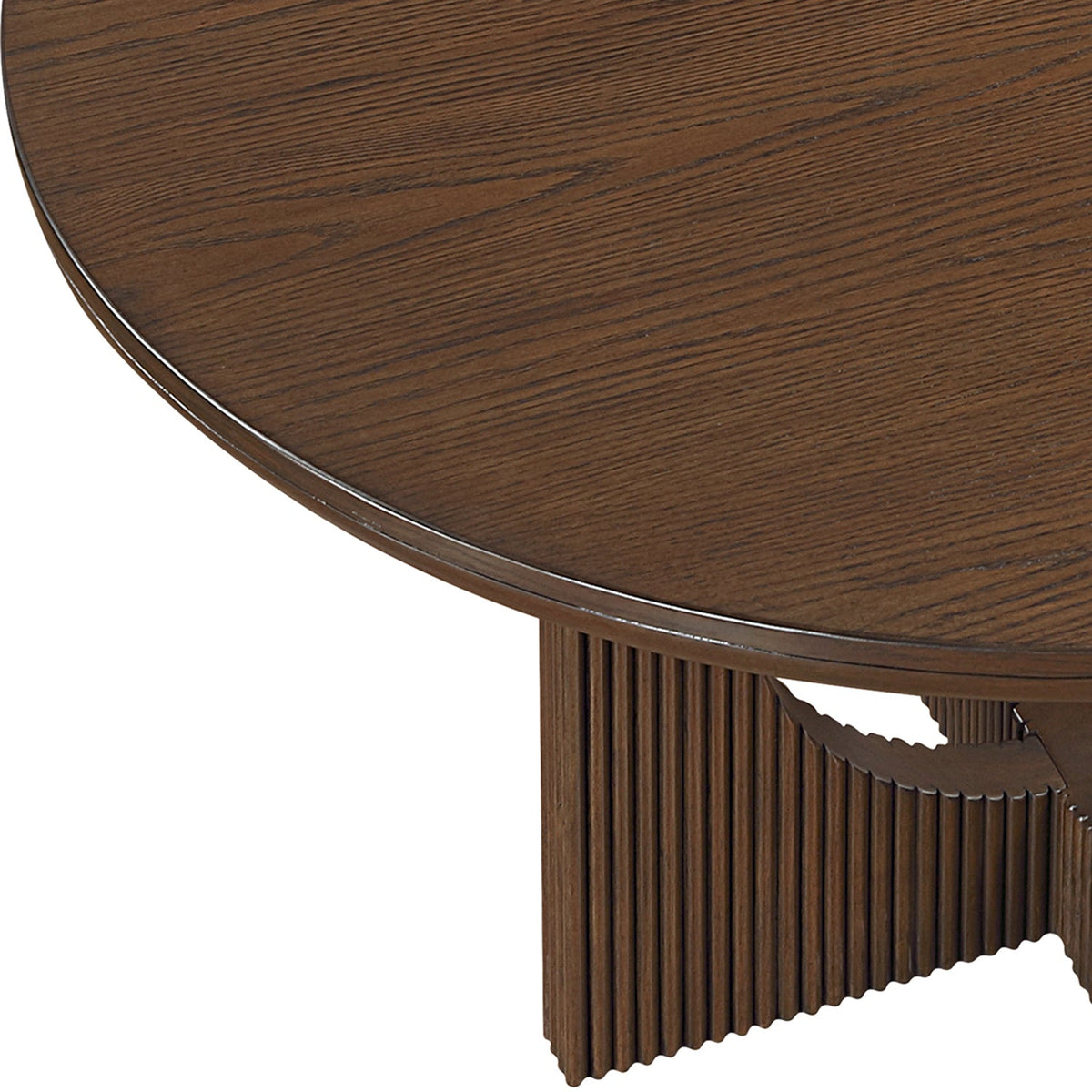 Rivas 54in Walnut Wood And Veneer Dining Table