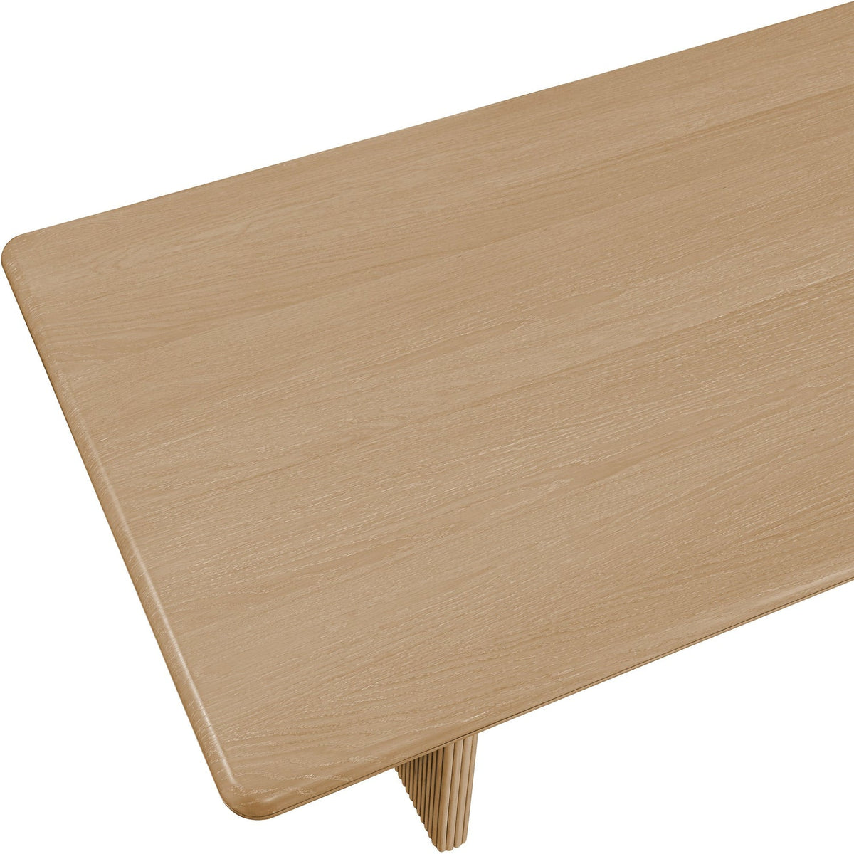 Rivas 94in Natural Wood And Veneer Dining Table