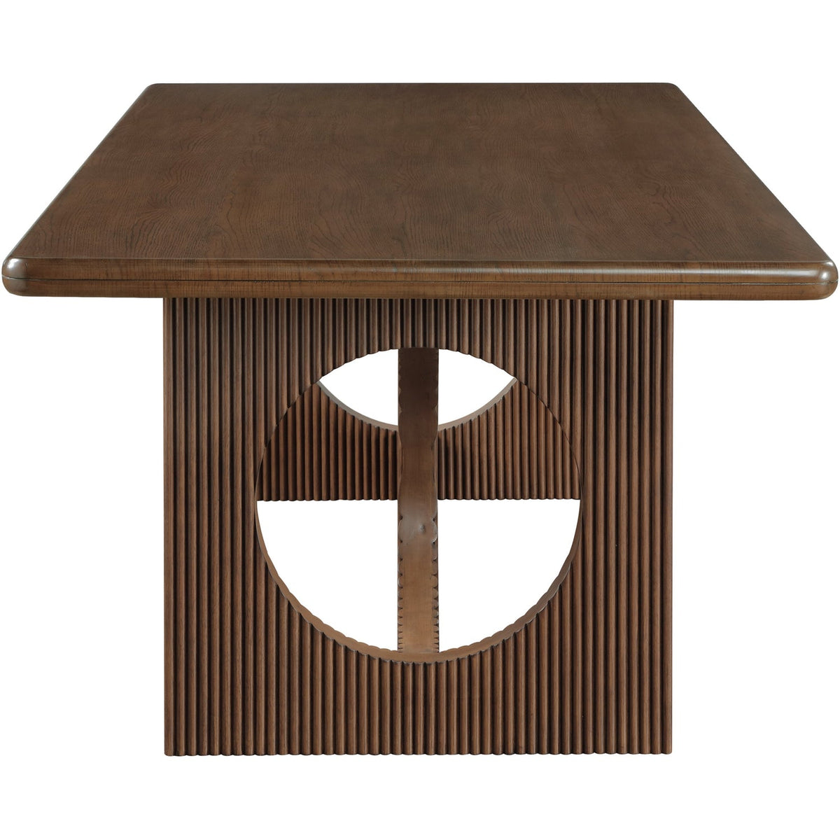 Rivas 94in Walnut Wood And Veneer Dining Table