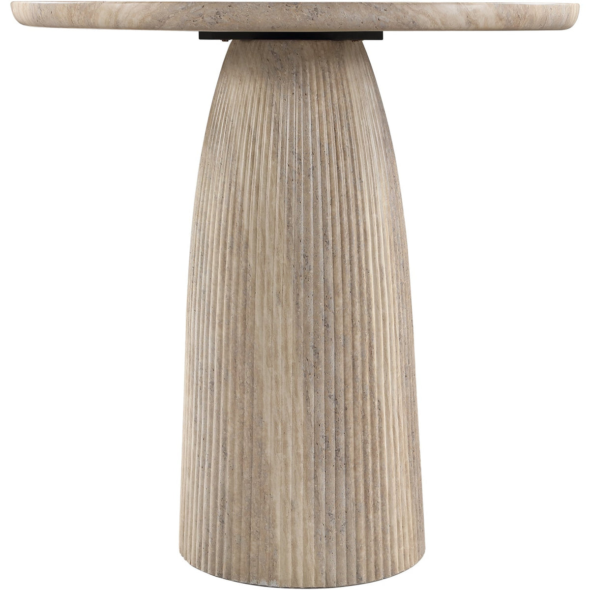 Venosa 42in Travertine Concrete Indoor/Outdoor Bar Table