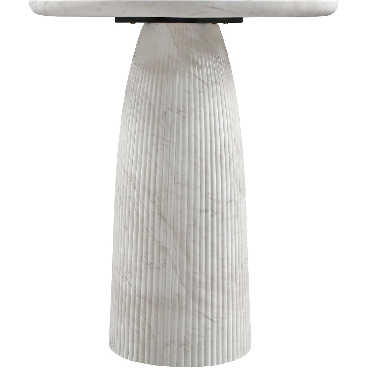 Venosa 42in White Concrete Indoor/Outdoor Bar Table