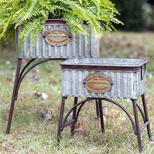Poland Planter with Stand Set of 2