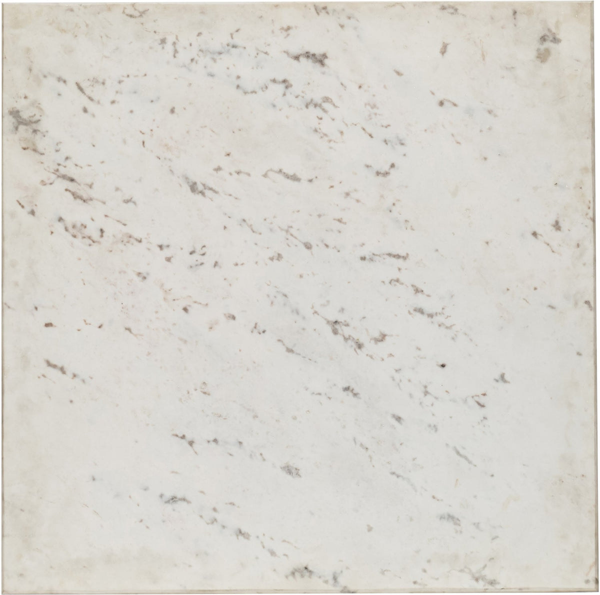 Valen White Genuine Marble And Iron Coffee Table