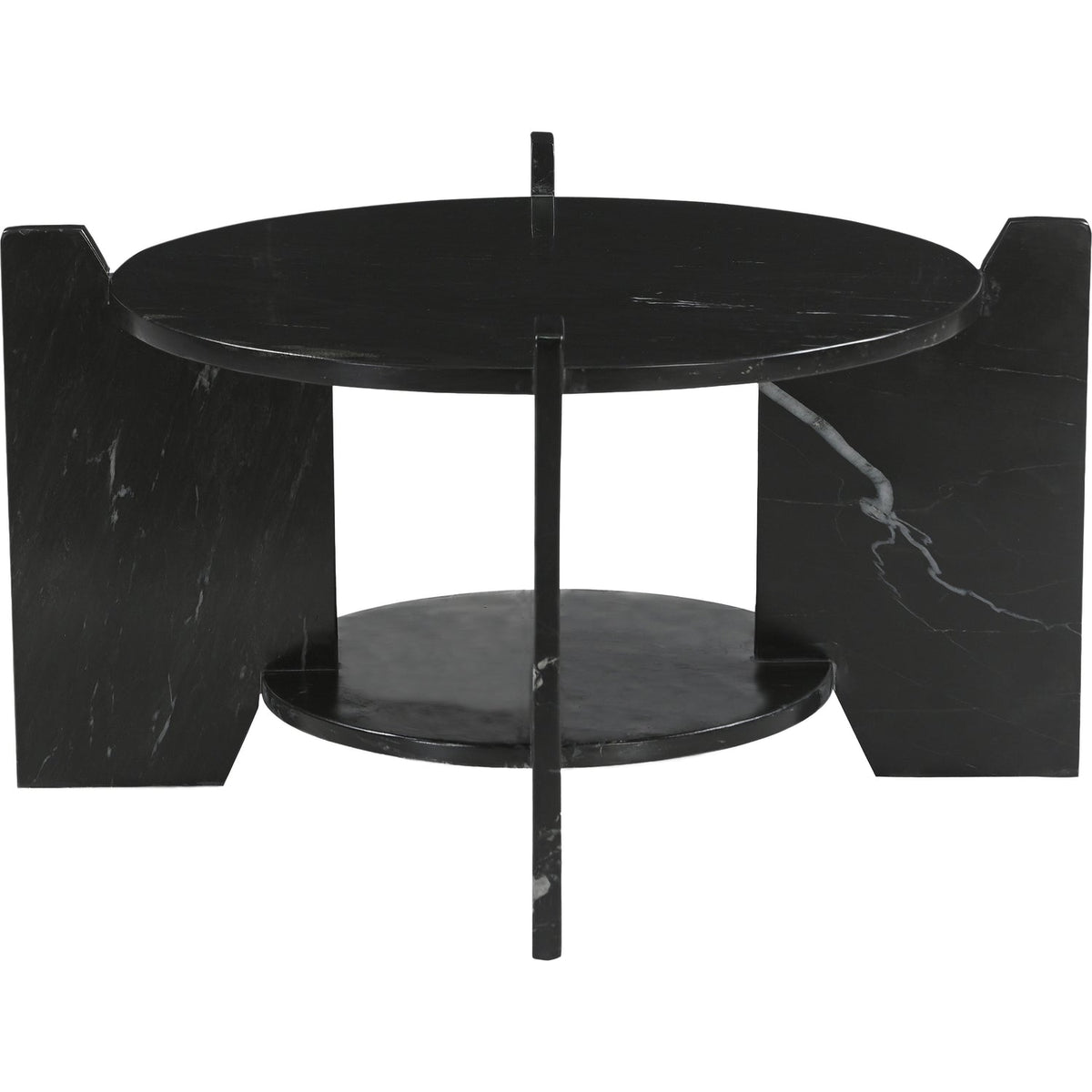 Soriano Black Genuine Marble Coffee Table
