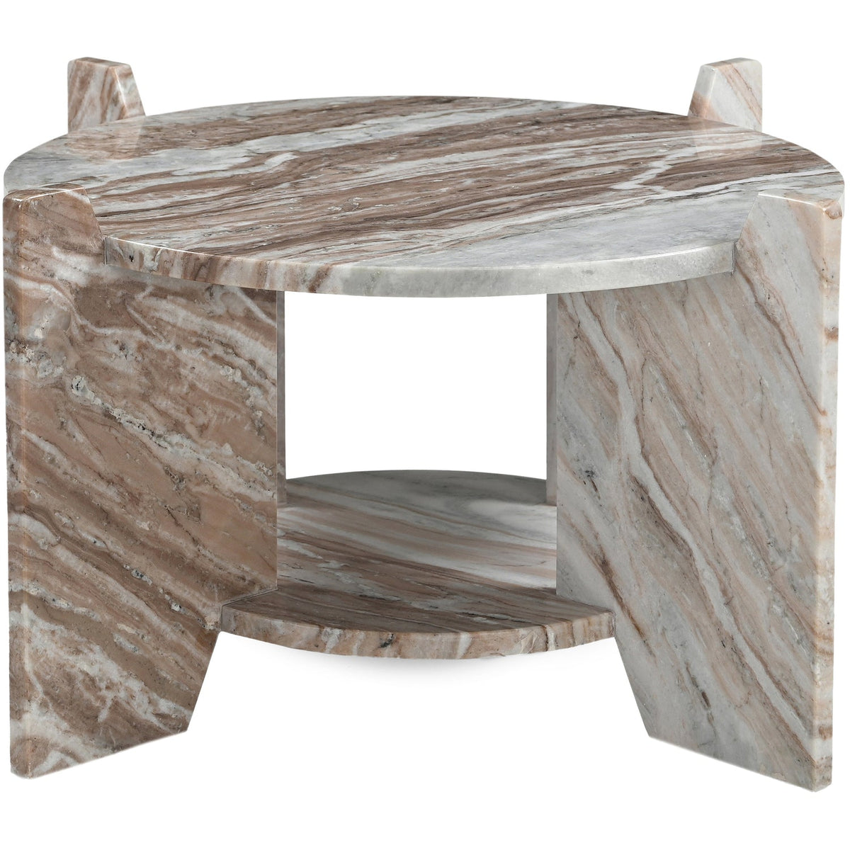 Soriano Brown Genuine Marble Coffee Table