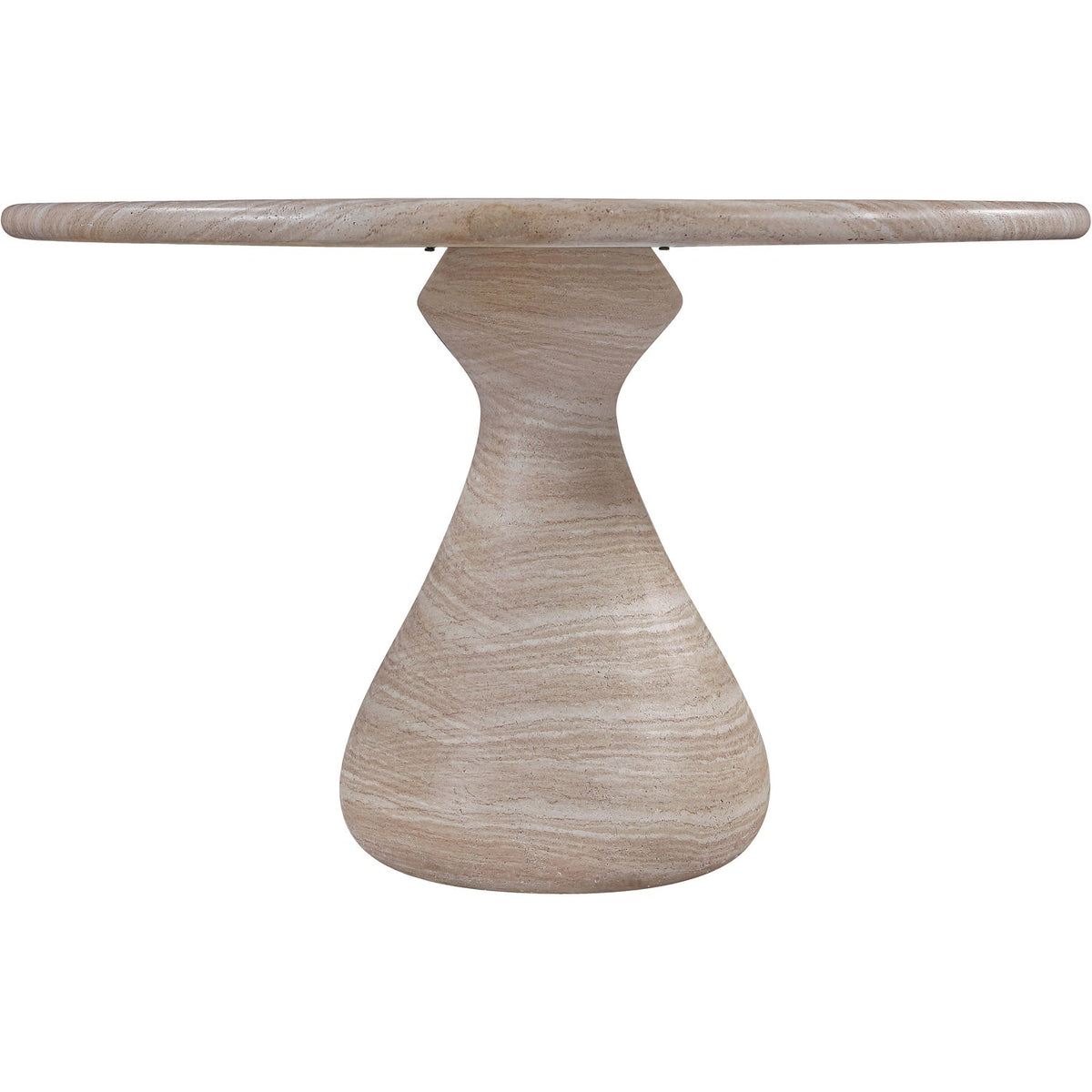 Sano 48in Travertine Concrete Indoor/Outdoor Dining Table