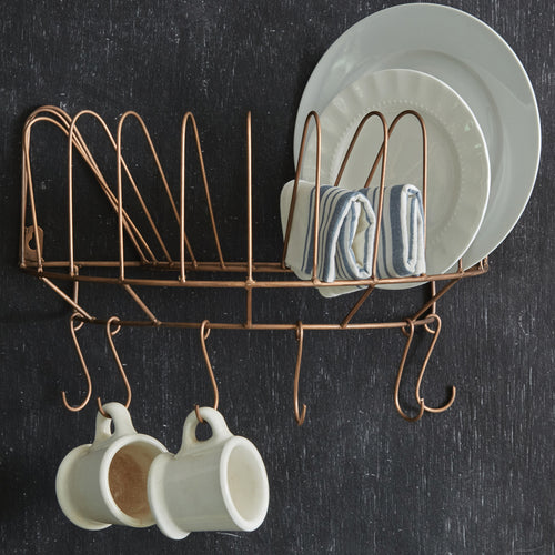 Hanging Plate and Cup Rack