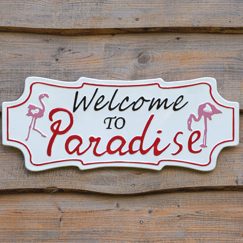 Welcome To Paradise Wall Art