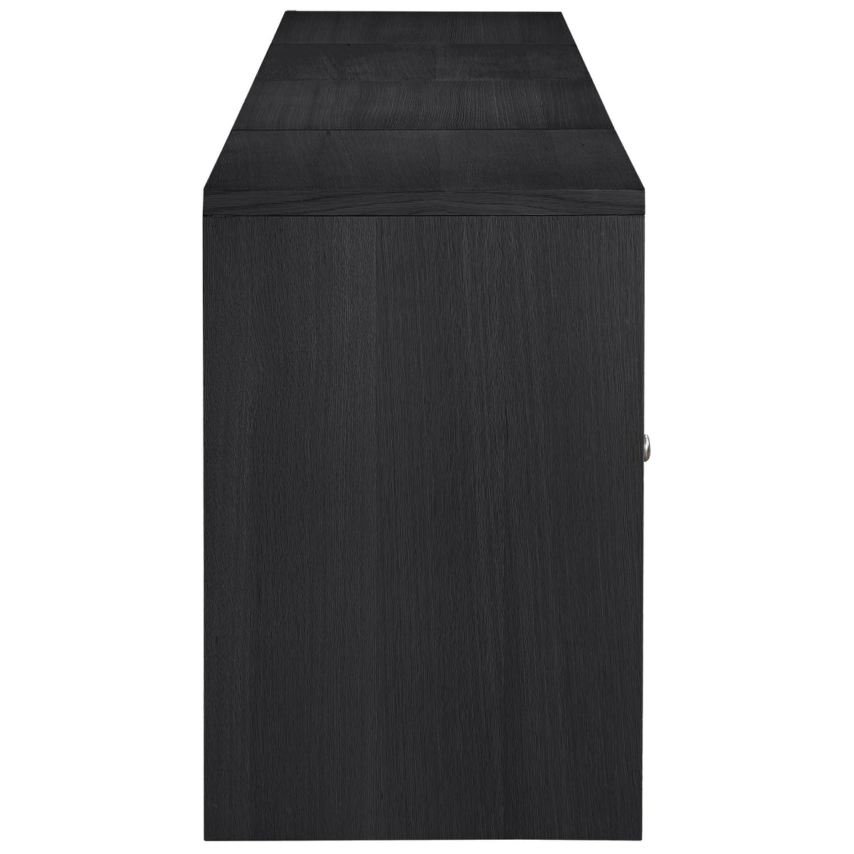 Vero Black Cane Solid Wood And Oak Veneer 4 Piece Sideboard/Buffet