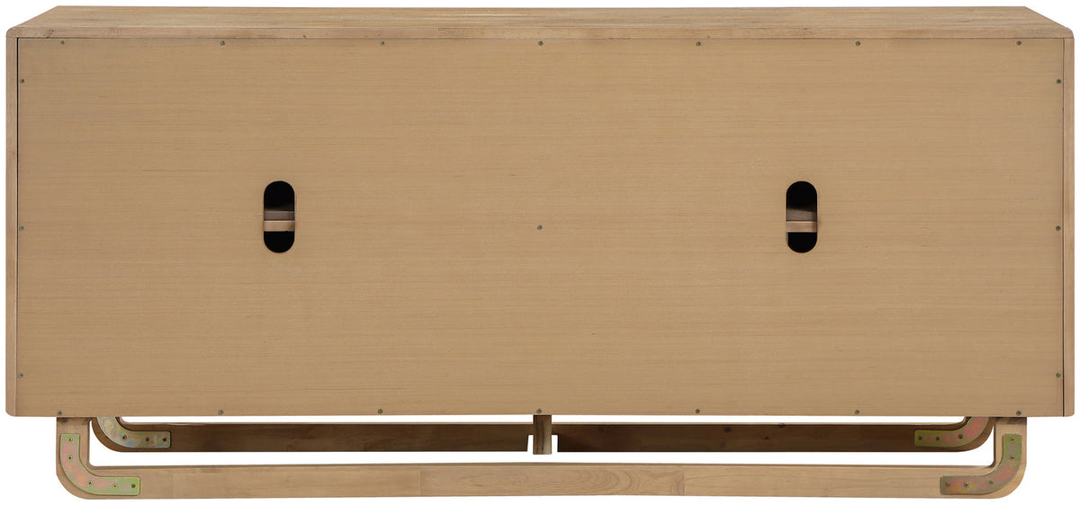 Sova Natural Cane Solid Wood And Oak Veneer Sideboard/Buffet
