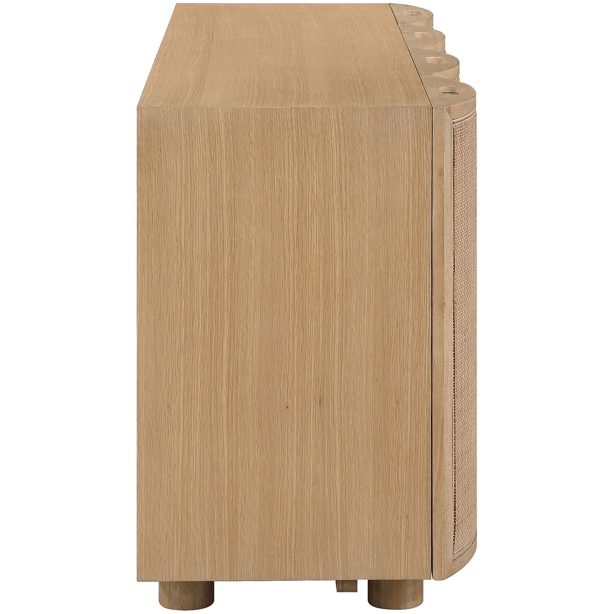 Norin Natural Cane Solid Wood And Oak Veneer Sideboard/Buffet