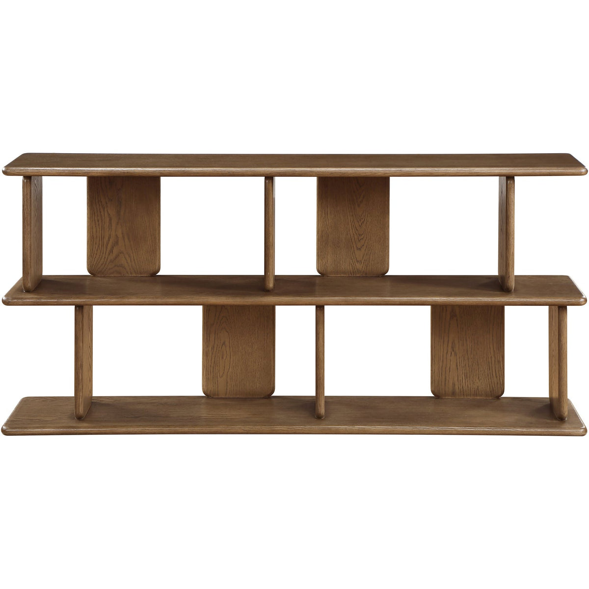 Nexa Brown Solid Wood And Oak Veneer Media Console