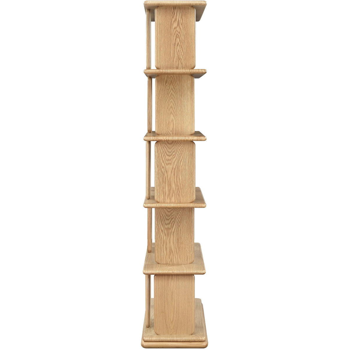 Nexa Natural Solid Wood And Oak Veneer Bookcase