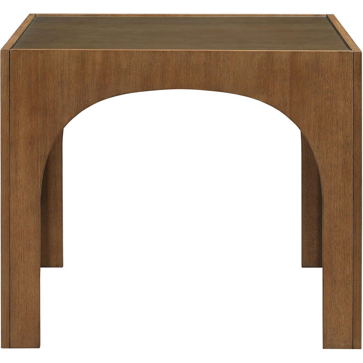 Waldorf 36.25in Brown Tempered Glass Top Dining Table