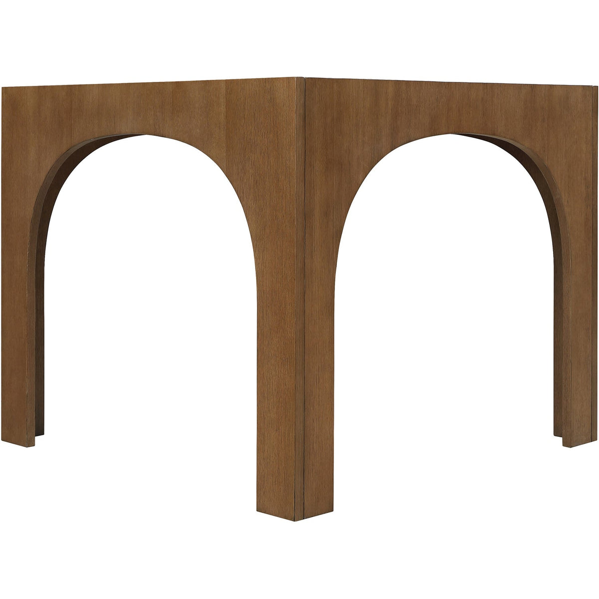 Waldorf 36.25in Brown Tempered Glass Top Dining Table