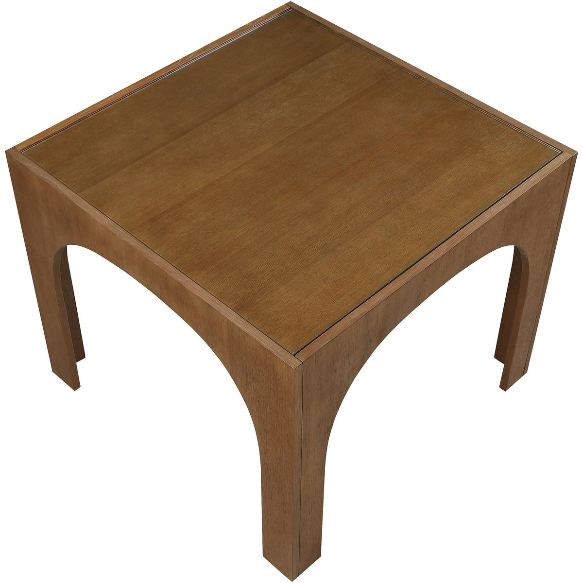 Waldorf 36.25in Brown Tempered Glass Top Dining Table