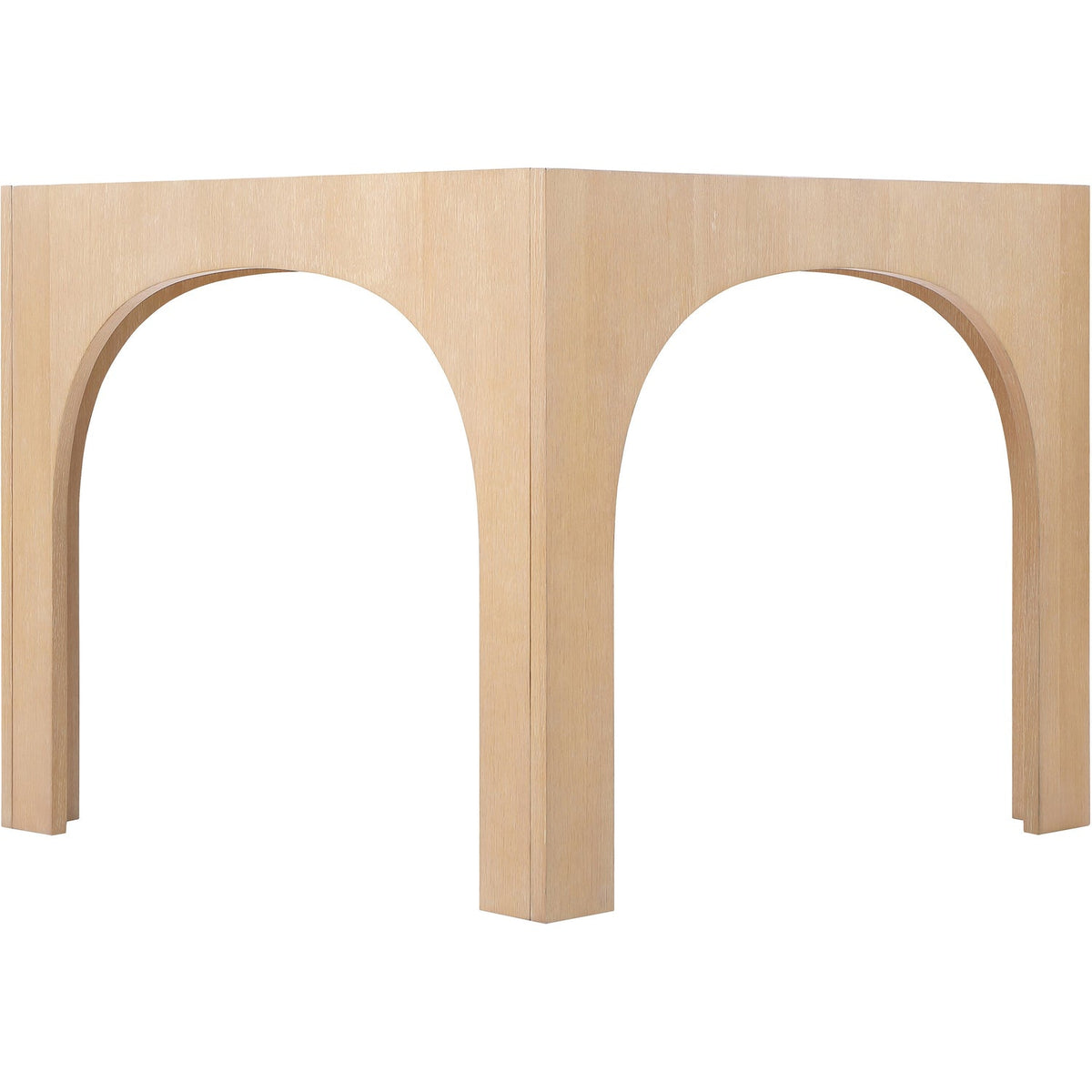 Waldorf 36.25in Natural Tempered Glass Top Dining Table