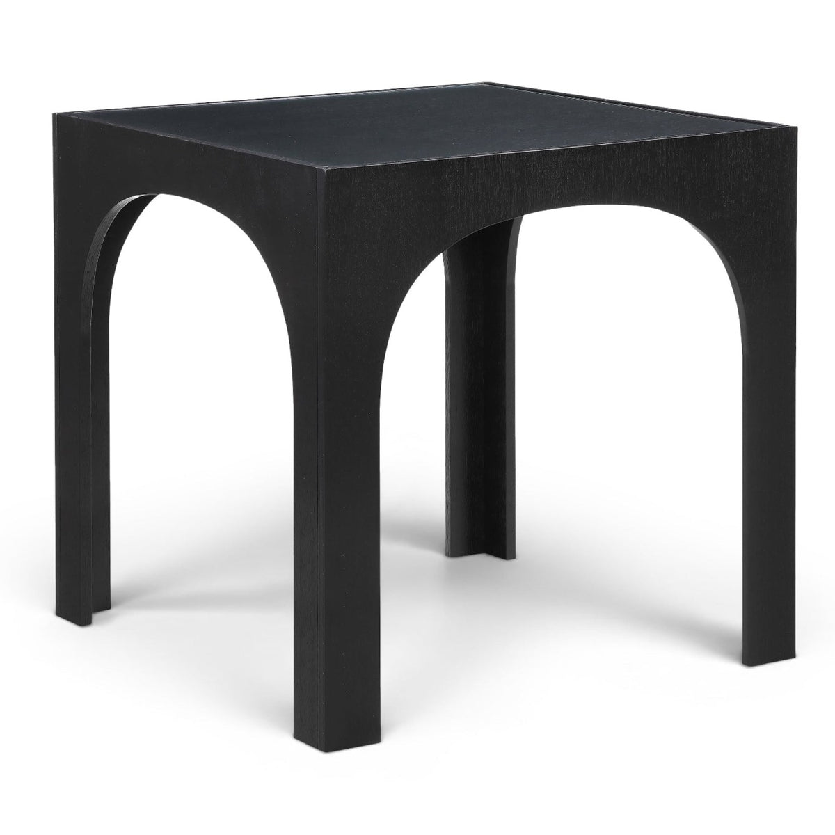 Waldorf 36.25" Black Tempered Glass Top Counter Height Table in black tempered glass, primary product view