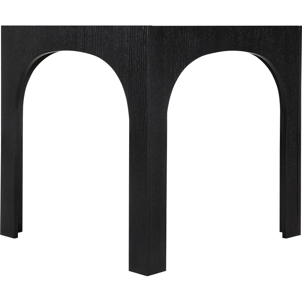 Waldorf 36.25in Black Tempered Glass Top Counter Table