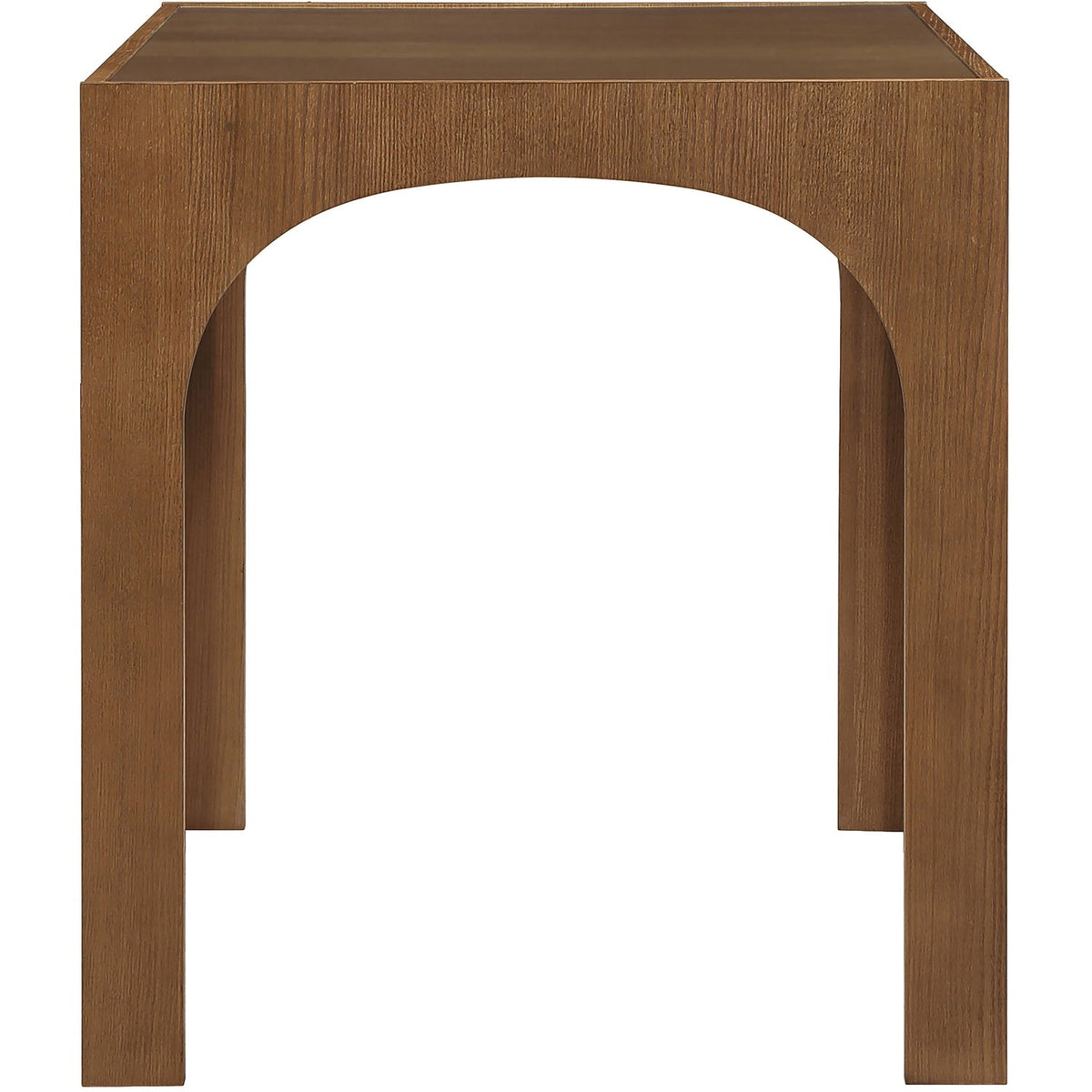 Waldorf 36.25in Brown Tempered Glass Top Bar Height Table