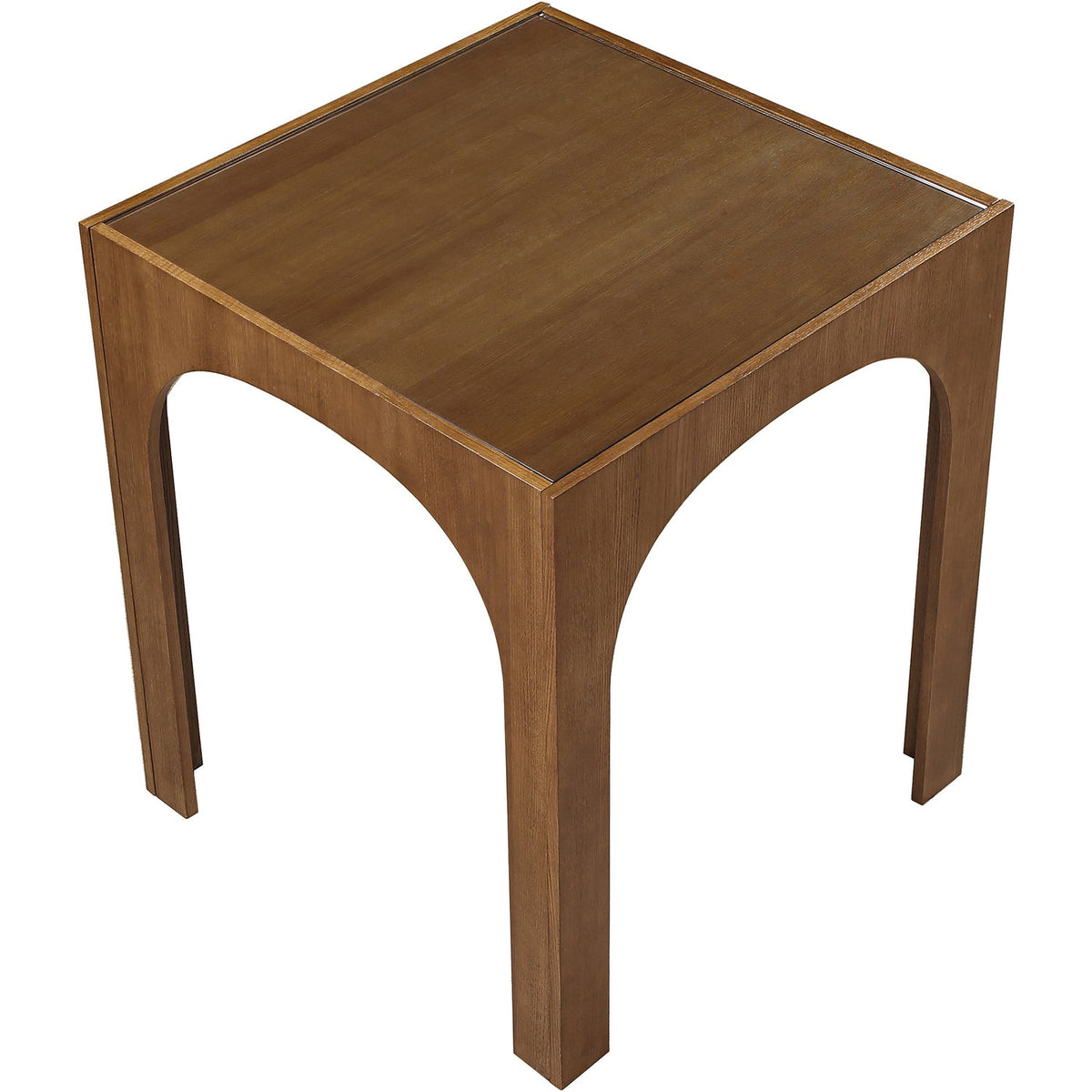 Waldorf 36.25in Brown Tempered Glass Top Bar Height Table