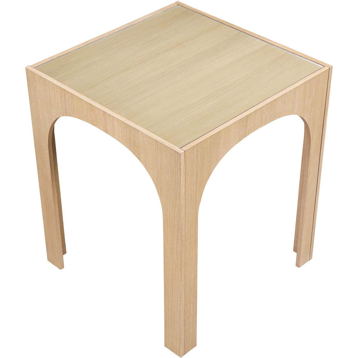 Waldorf 36.25in Natural Tempered Glass Top Bar Height Table