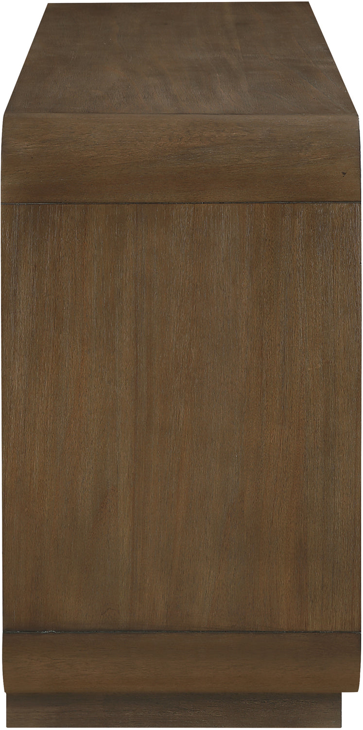 Windsor Brown Solid Wood And Brown Cane Sideboard Buffet