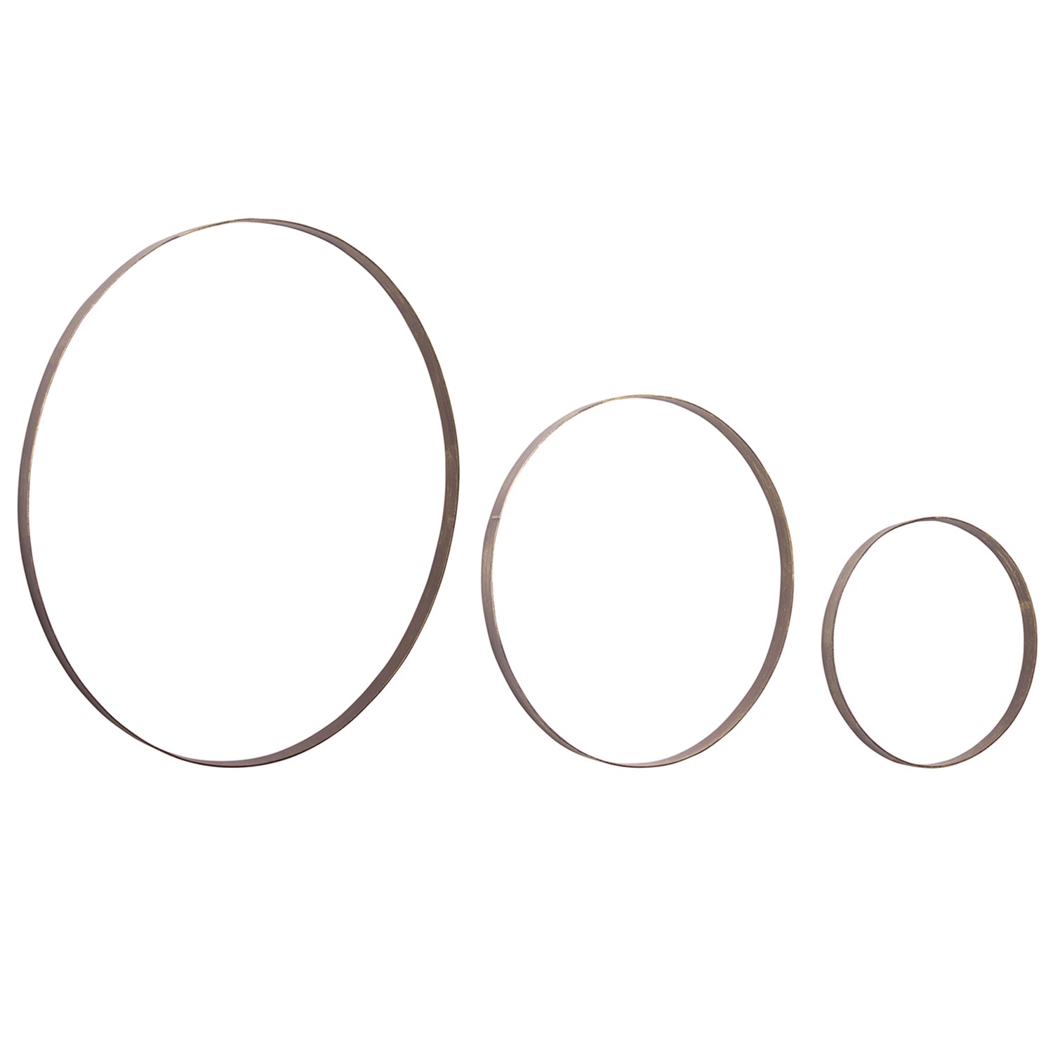 Iron Metal Rings Wall Display Set of 3