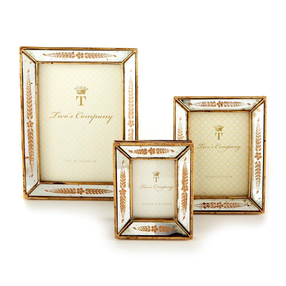 Gold Leaf Photo Frame Set of 3