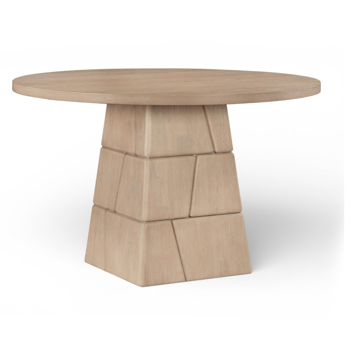 Tavio 48" Natural Oak Veneer And Solid Wood Dining Table in natural oak veneer and solid wood, primary product view