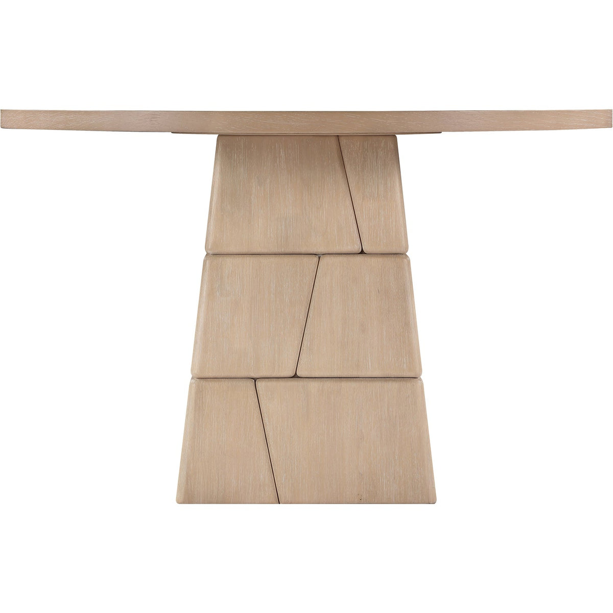 Tavio 48in Natural Oak Veneer And Solid Wood Dining Table