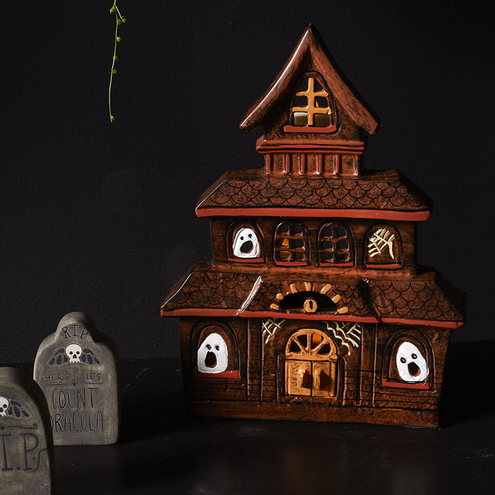 Haunted House Candleholder