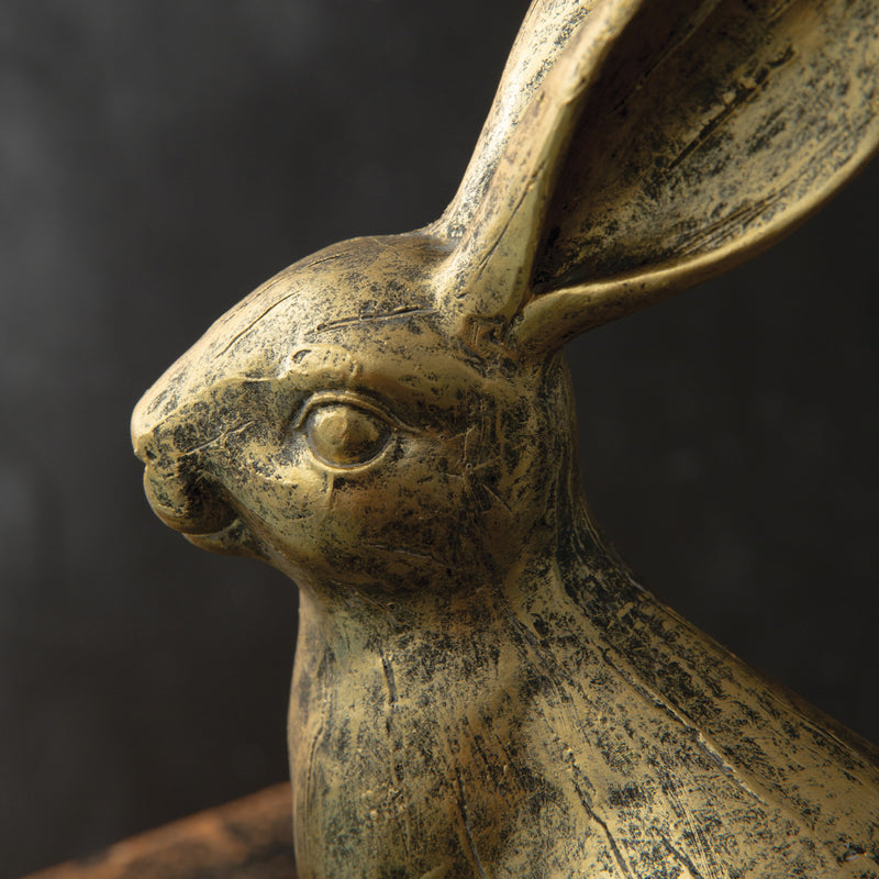 Golden Hare Sculpture