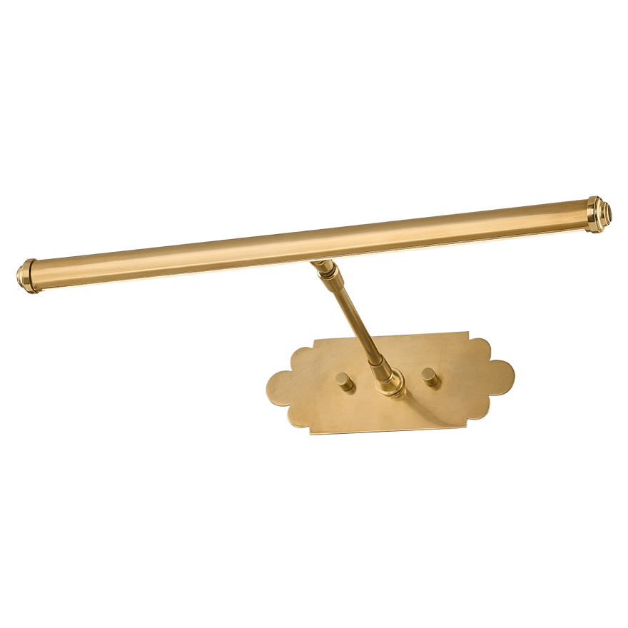 Hudson Valley Lighting Luther Small Picture Light in Aged Brass, primary product view