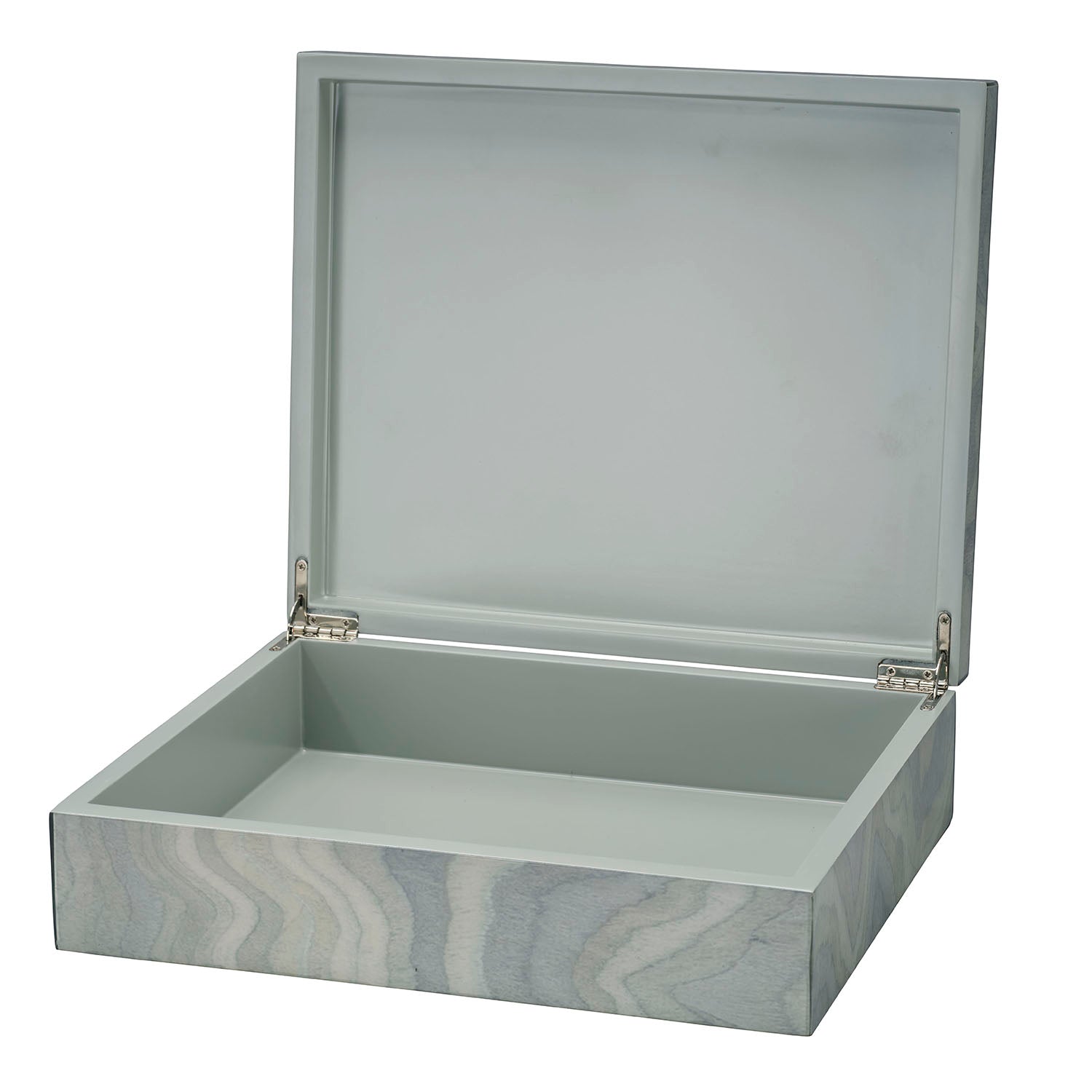 Jamie Young Elevation Pale Blue Lacquer Decorative Box