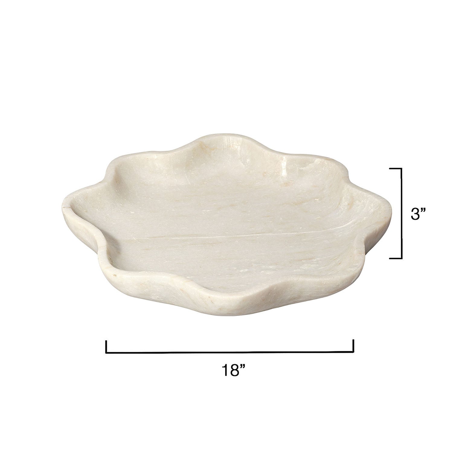 Jamie Young Frill Marble Bowl
