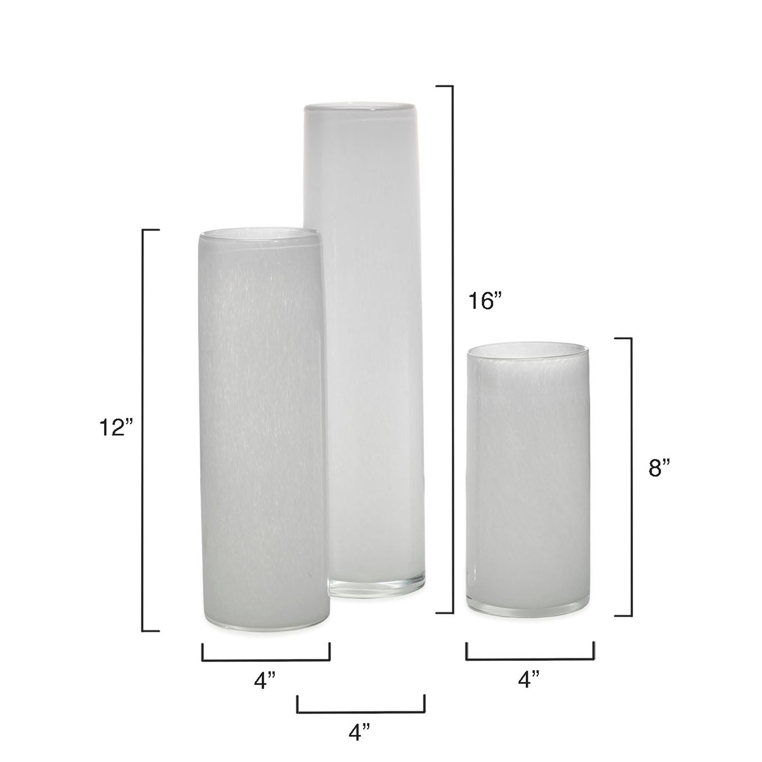 Jamie Young Gwendolyn Hand Blown Vase Set of 3