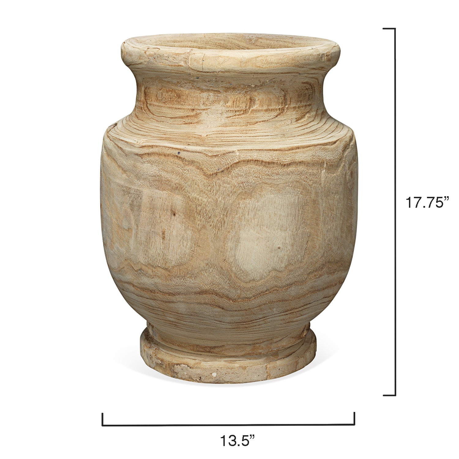 Jamie Young Laguna Wooden Vase