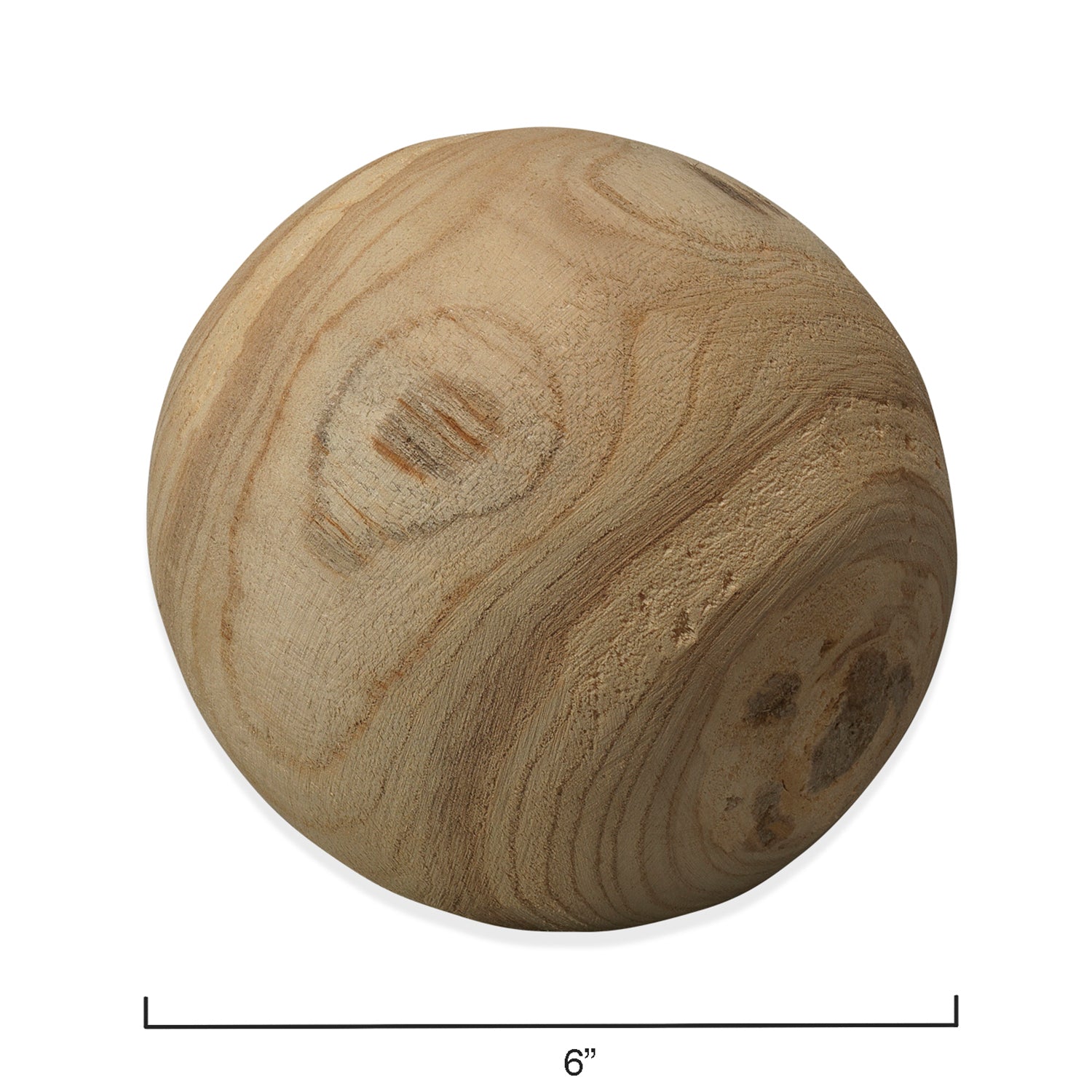 Jamie Young Malibu Wood Ball Set Of 3