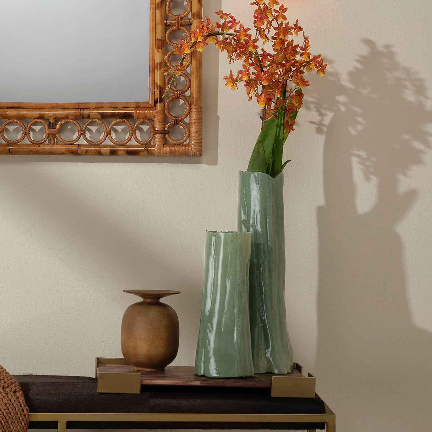 Jamie Young Green Sequoia Vase