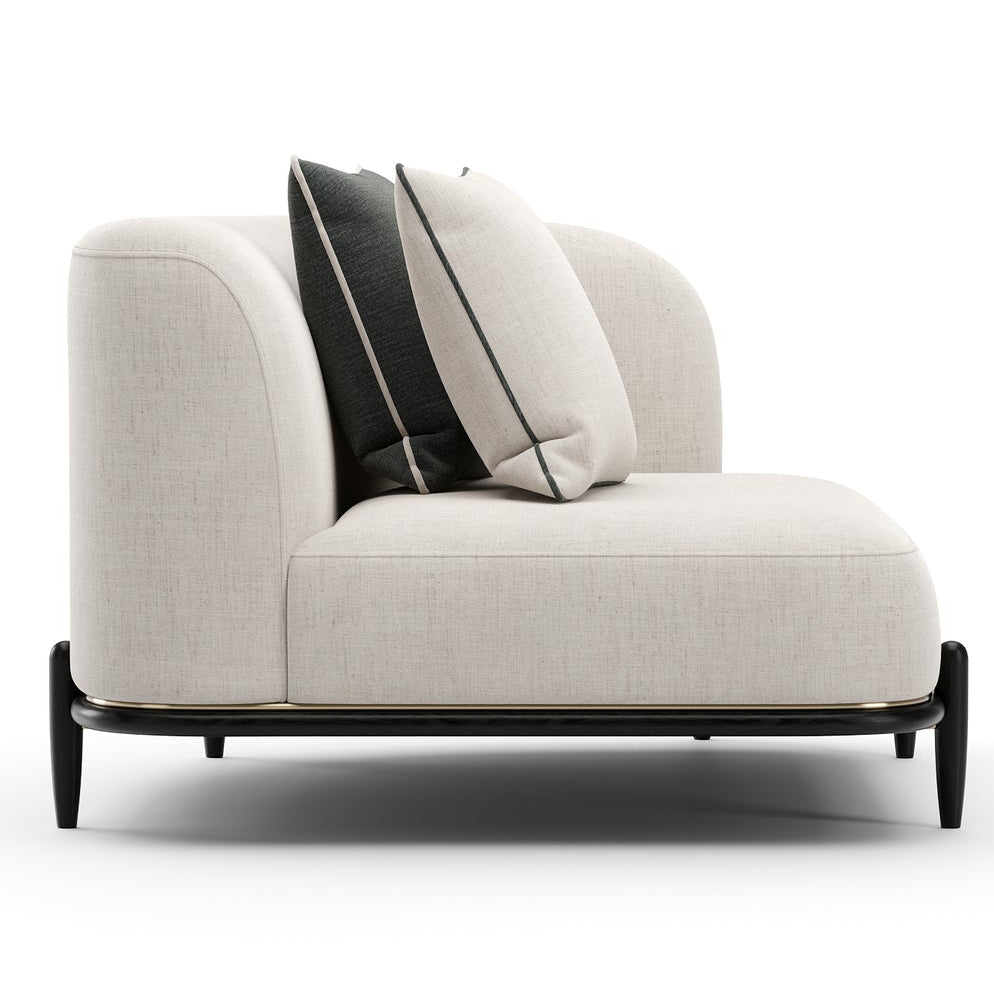 Caracole Madera Oatmeal RAF Modular Loveseat