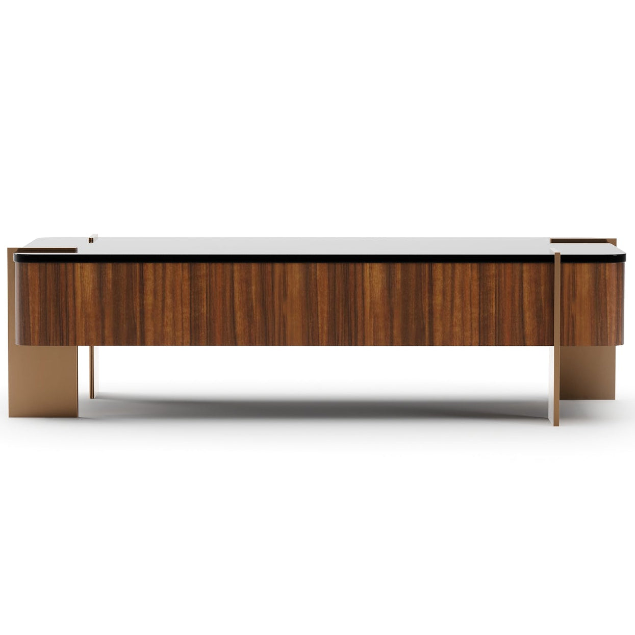 Caracole Altura Rectangle Glass Top Cocktail Table