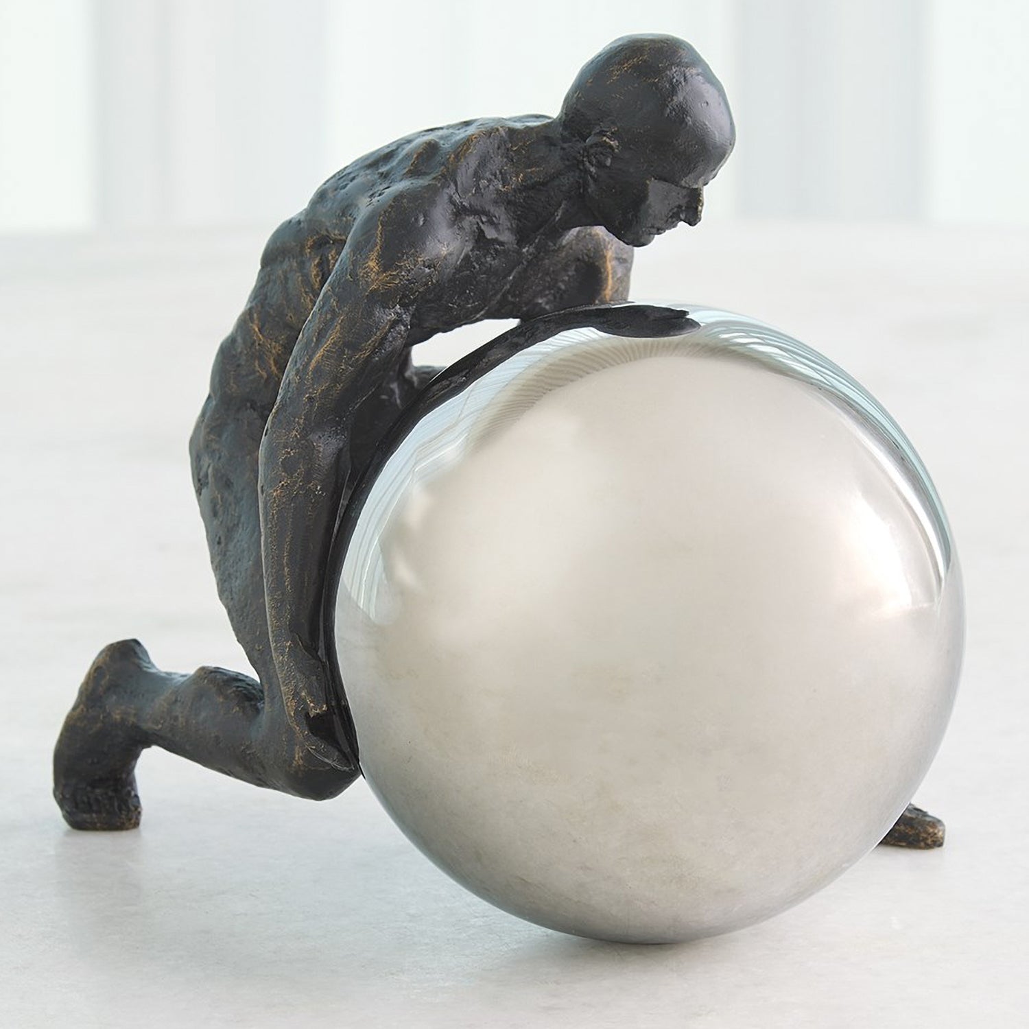 Global Views Boulder Man Sculpture